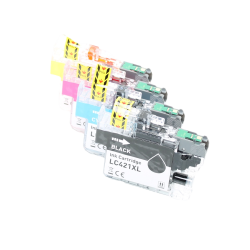 Pack 4 cartouches compatibles LC-421XL (Noir + Couleurs) – 500 pages