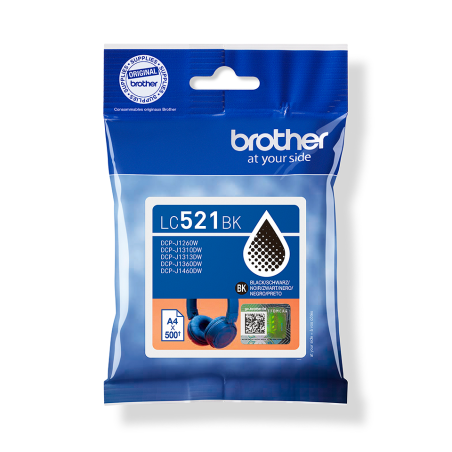Brother LC-521BK – Original Black Ink Cartridge