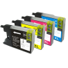 4 compatible cartridges for Brother LC-1240 printer