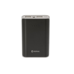 König Portable Power Bank Lithium-Ion 7500 mAh USB Black