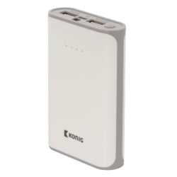 König Portable Power Bank Lithium-Ion 7500 mAh USB White