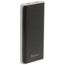 König Portable Power Bank 20000 mAh USB Black