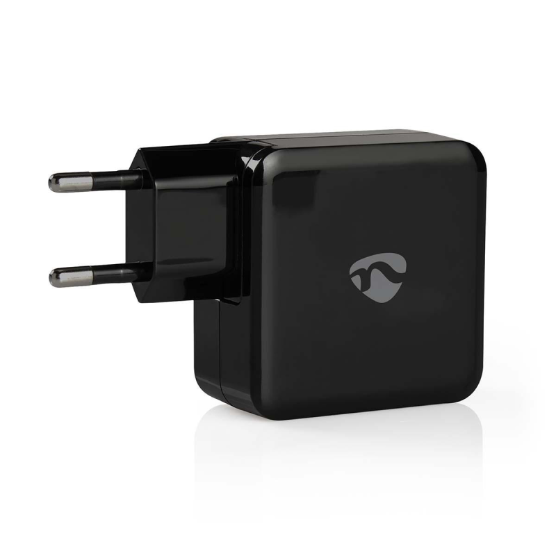 Nedis Chargeur 4.8 A 2 sorties USB-A et USB-C™ Noir