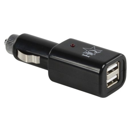 Universele dubbele USB autolader