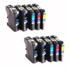 10 compatible cartridges for Brother LC-123 printer