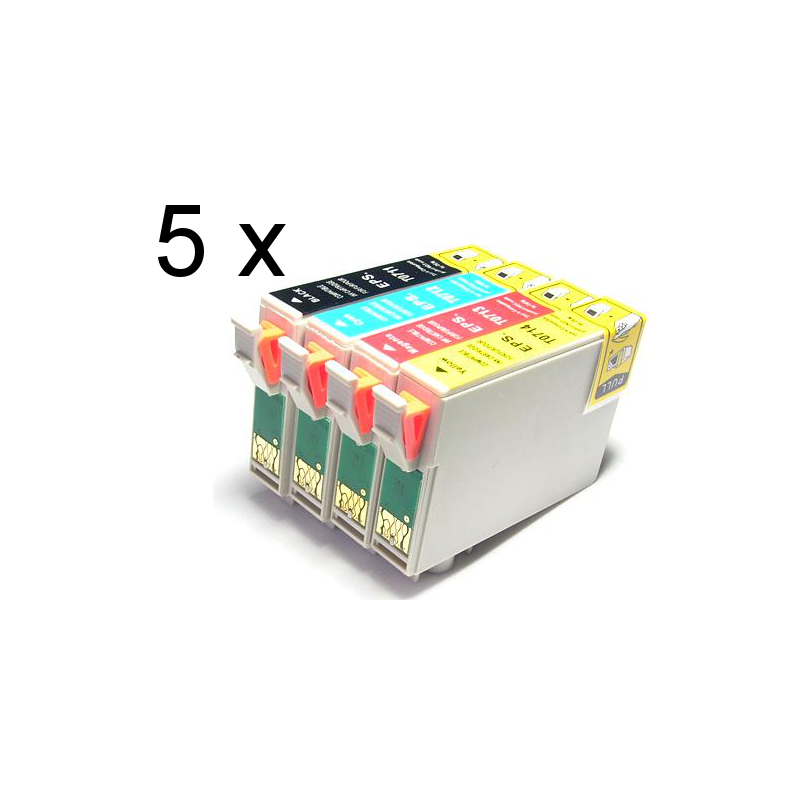 5 Pack 4 compatible cartridges T0715