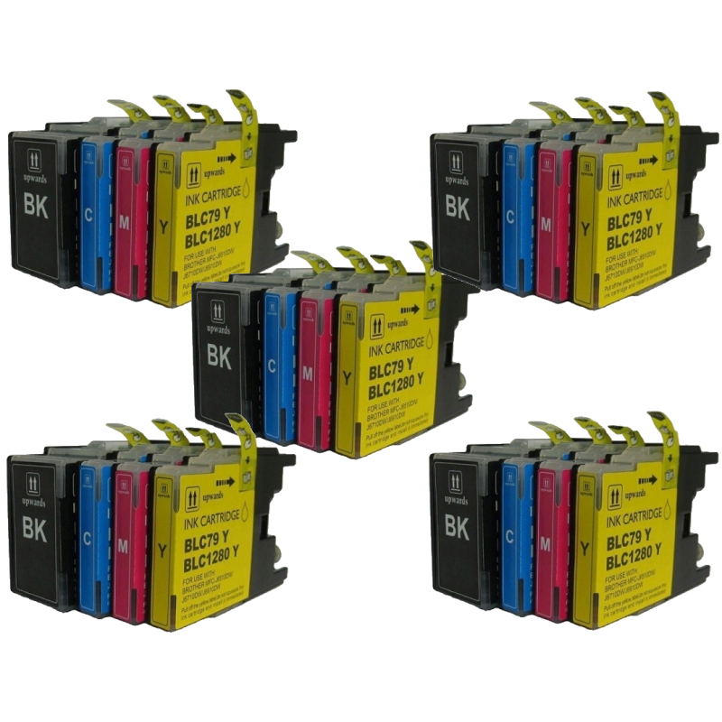 5 Pack 4 compatible cartridges LC-1280