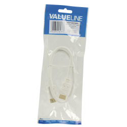 Câble HDMI avec Ethernet haute vitesse Connecteur HDMI - Connecteur HDMI 0.50 m Blanc